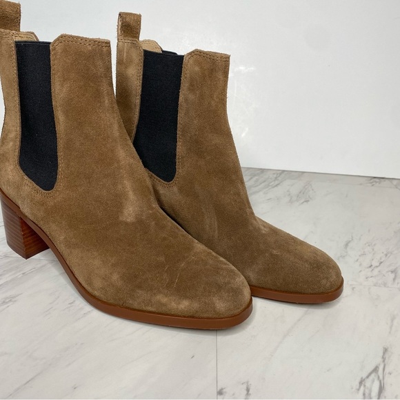 Steve Madden Rhiannon Cognac Suede Chelsea Bootie 10M - Picture 10 of 15